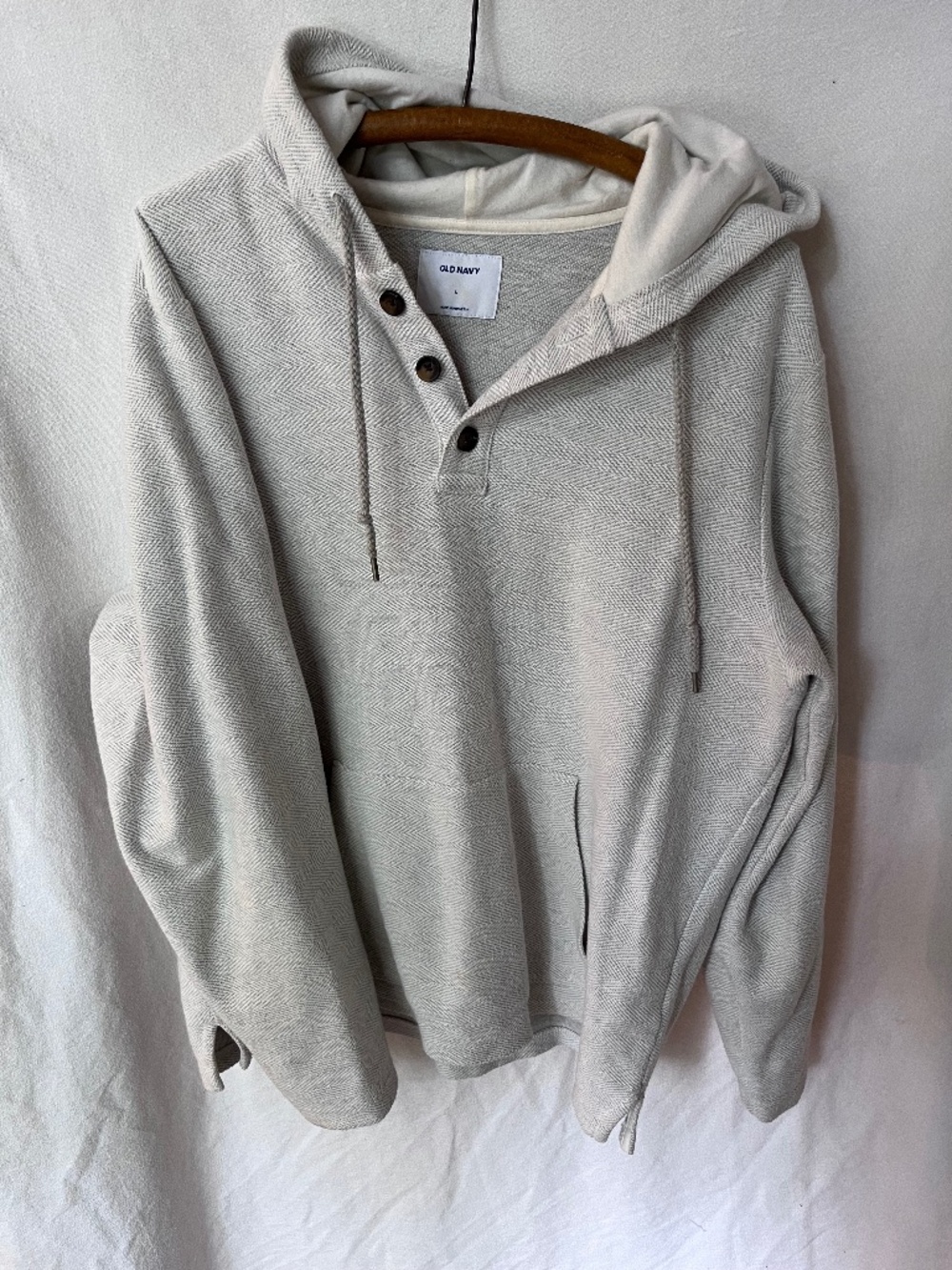 Mens Old Navy 1/4 button hoodieLarge